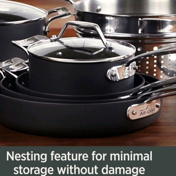All-Clad Essentials Nonstick 7QT Stockpot w/Lid - Picture 5 of 15